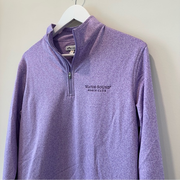 Peter Millar Men’s Quarterzip QZip Quarter Zip Jacket Sweater Sweatshirt Purple - Picture 3 of 9